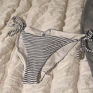Striped h & m bikini bottom